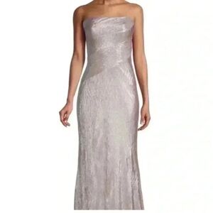 Rene Ruiz Collection Strapless Metallic Gown Size 14